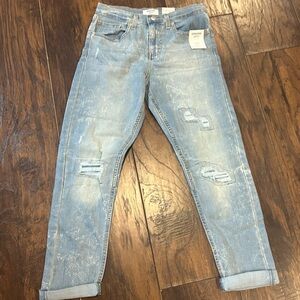 Girls 14 Levis, Light Blue Distressed Jeans